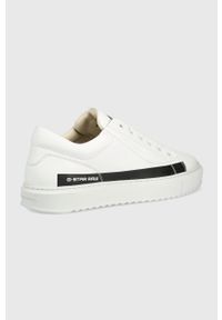 G-Star RAW - G-Star Raw sneakersy skórzane rocup ii kolor biały. Nosek buta: okrągły. Zapięcie: sznurówki. Kolor: biały. Materiał: skóra