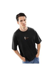 SIROKO - Męska koszulka z krótkim rękawem z bawełny organicznej Lifestyle Siroko Refr. Kolor: czarny. Materiał: bawełna. Długość rękawa: krótki rękaw. Długość: krótkie #1