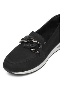 Remonte Półbuty D1G11-02 Czarny. Kolor: czarny. Materiał: skóra, zamsz #3