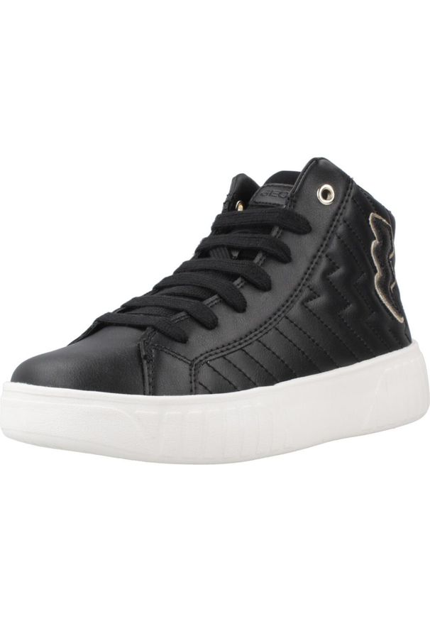 Geox - Buty GEOX J MIKIROSHI GIRL Czarny. Kolor: czarny. Materiał: syntetyk, tkanina. Sport: turystyka piesza