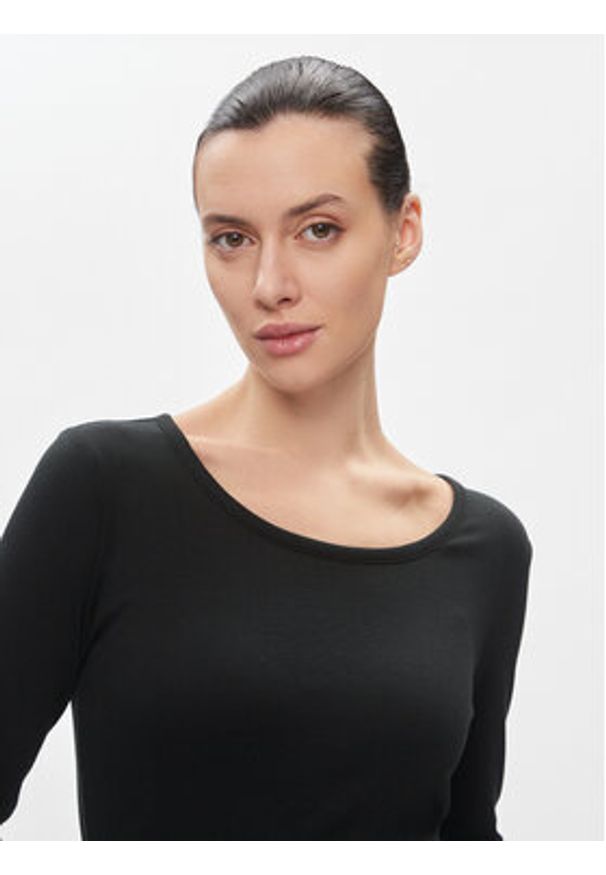 Lauren Ralph Lauren Sukienka dzianinowa 250889290004 Czarny Slim Fit. Kolor: czarny. Materiał: dzianina, bawełna