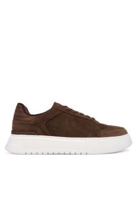 Polo Ralph Lauren Sneakersy 809974099002 Brązowy. Kolor: brązowy. Materiał: zamsz, skóra