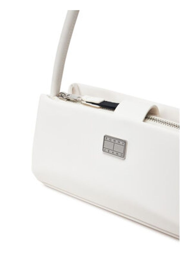 Tommy Jeans Torebka Tjw American Cool Shoulder Bag AW0AW17295 Biały. Kolor: biały. Materiał: skórzane