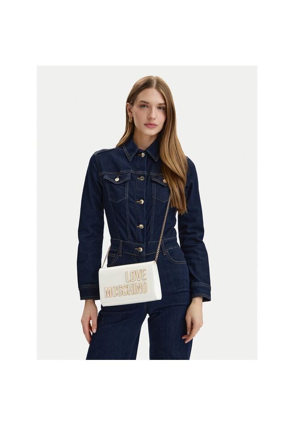 Love Moschino - Torebka LOVE MOSCHINO. Kolor: biały