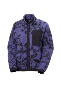 Sweter damski Helly Hansen Imperial Printed Pile Snap. Kolor: fioletowy. Sport: turystyka piesza #1