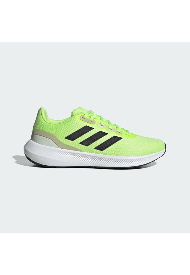 Buty do biegania dla dorosłych Adidas Runfalcon 3 Shoes. Kolor: czarny, szary, zielony, wielokolorowy. Materiał: materiał. Sport: bieganie