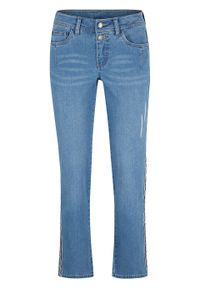 Miękkie dżinsy w krótszej długości, STRAIGHT bonprix jasnoniebieski. Kolor: niebieski. Długość: krótkie #1