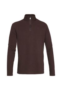 Bluza męska Protest PERFECTO 1/4 zip. Kolor: brązowy. Długość: krótkie