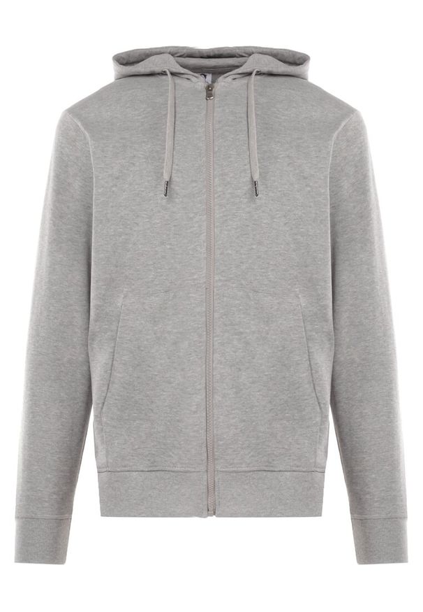 Born2be - Szara Bluza Atrion. Okazja: na co dzień. Typ kołnierza: kaptur. Kolor: szary. Materiał: jeans. Długość rękawa: długi rękaw. Długość: długie. Styl: klasyczny, casual