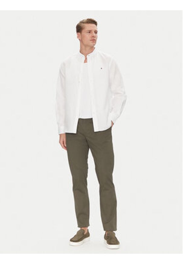 TOMMY HILFIGER - Tommy Hilfiger Koszula MW0MW40716 Biały Regular Fit. Kolor: biały. Materiał: bawełna
