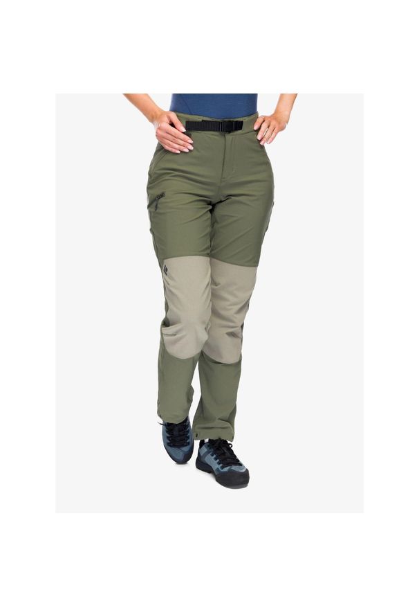 Spodnie trekkingowe damskie Black Diamond Alpine Hybrid Pants. Kolor: zielony. Sezon: lato. Sport: turystyka piesza