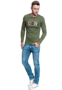 Mustang - MĘSKI LONGSLEEVE MUSTANG ANTON C RUBBER 1009977 6348. Długość rękawa: długi rękaw #4