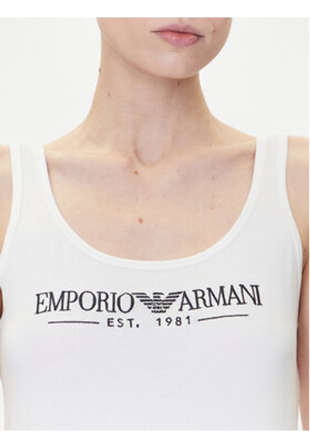 Emporio Armani Underwear Sukienka codzienna EW000494 AF10881 U1131 Biały Regular Fit. Okazja: na co dzień. Kolor: biały. Materiał: bawełna. Typ sukienki: proste. Styl: casual