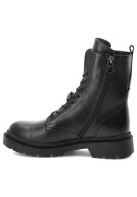Czarne Botki Karino Skórzane Obuwie Damskie. Okazja: na co dzień. Kolor: czarny. Materiał: skóra. Styl: casual, elegancki #7