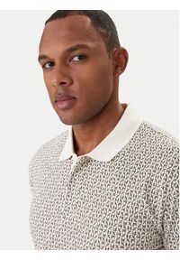 Armani Exchange Polo XM000736 AF10819 F1165 Écru Regular Fit. Typ kołnierza: polo. Materiał: bawełna #4