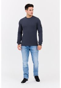 Calvin Klein - CALVIN KLEIN Błękitne męskie jeansy Slim Straight, Rozmiar 32/32. Kolor: niebieski