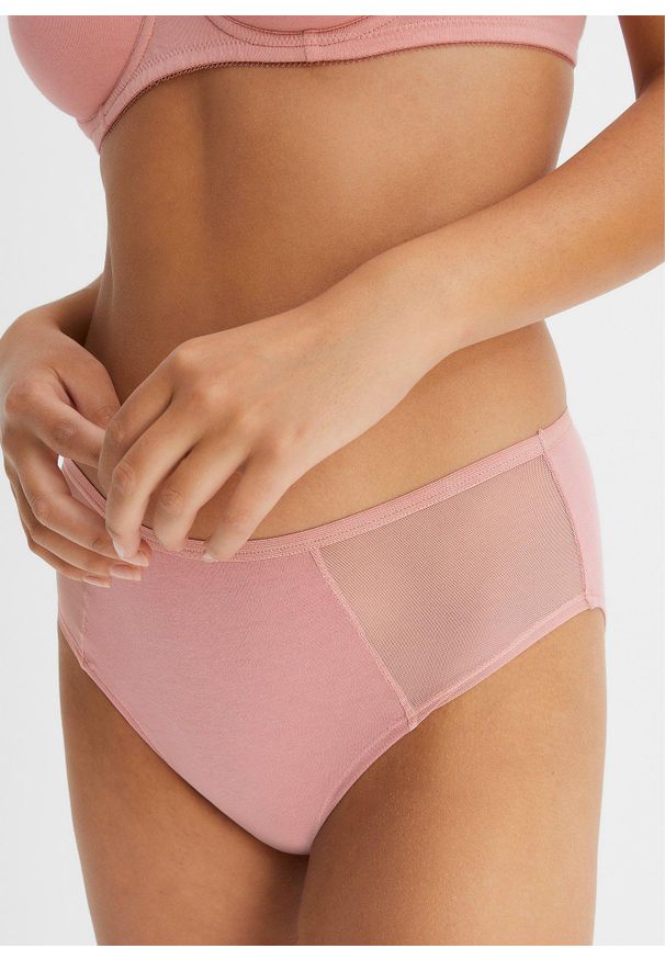 bonprix - Figi z wysokim stanem z bawełny organicznej (4 pary). Stan: podwyższony. Kolor: czarny. Materiał: bawełna