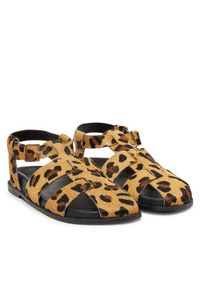 Bronx Sandały 85083-P Brązowy. Kolor: brązowy. Materiał: skóra #3