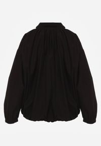 Renee - Czarna Oversizowa Kurtka Przejściowa o Kroju Bombki z Bawełny i Wiskozy Birana. Okazja: na co dzień. Typ kołnierza: kaptur. Kolor: czarny. Materiał: wiskoza, bawełna. Styl: casual #8