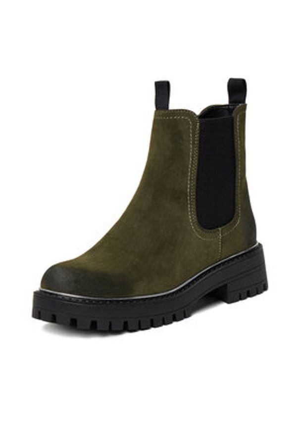 Jenny - JENNY Sztyblety CEO-WS13202-05 Khaki. Kolor: brązowy. Materiał: skóra