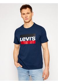 Levi's® T-Shirt Sportswear Graphic Tee 39636-0003 Granatowy Regular Fit. Kolor: niebieski. Materiał: bawełna