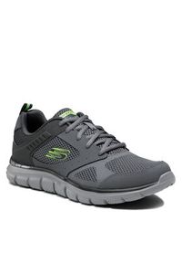 skechers - Skechers Buty Syntac 232398/CHAR Szary. Kolor: szary. Materiał: materiał