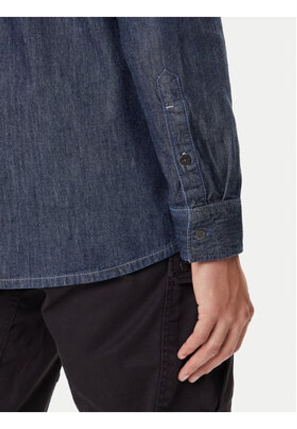 G-Star RAW - G-Star Raw Koszula jeansowa D27083-D539 Granatowy Regular Fit. Kolor: niebieski. Materiał: bawełna