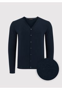 PAKO LORENTE – Granatowy kardigan męski P24SF-2X-004-G-0 - Pako Lorente. Kolor: niebieski, szary. Materiał: dzianina. Styl: klasyczny #2