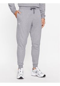 Under Armour Spodnie dresowe Ua Rival Fleece Joggers 1379774 Szary Loose Fit. Kolor: szary. Materiał: bawełna #1