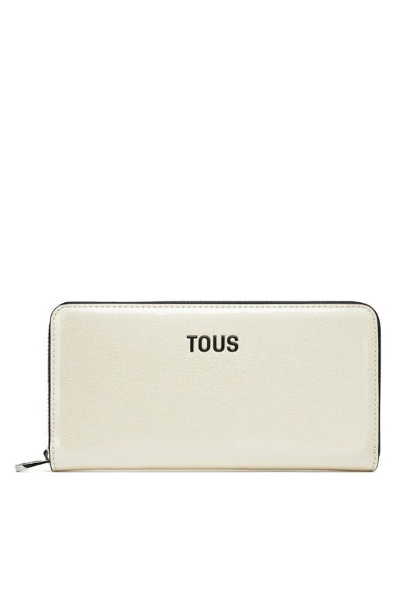 Tous - TOUS Portfel New Dorp 2002103601 Beżowy. Kolor: beżowy. Materiał: skóra