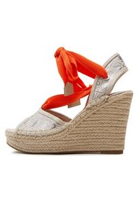 Guess Espadryle Halona FL6HLO FAL04 Beżowy. Kolor: beżowy. Materiał: materiał #5