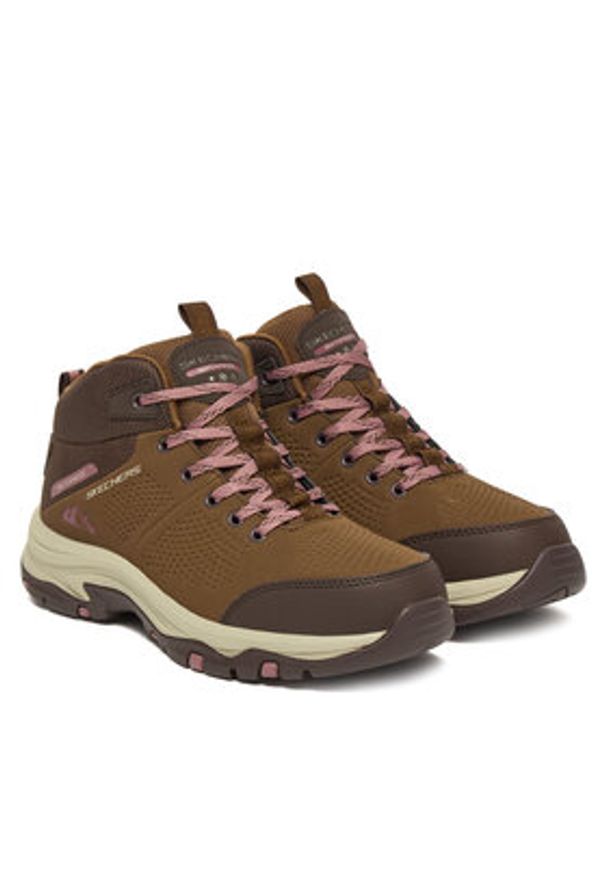 skechers - Skechers Trekkingi Trego 180005/BRMT Brązowy. Kolor: brązowy. Materiał: skóra