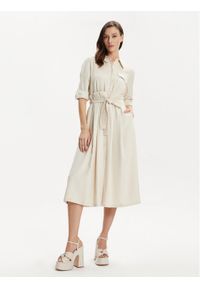 MAX&Co. Sukienka koszulowa Armilla 2416221032200 Beżowy Regular Fit. Kolor: beżowy. Materiał: wiskoza. Typ sukienki: koszulowe #1