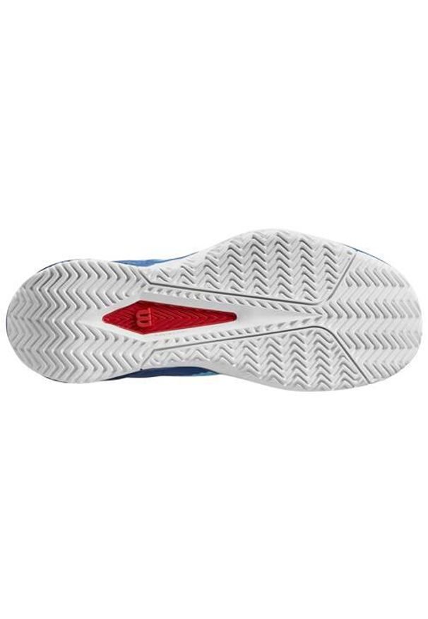 Buty do tenisa damskie Wilson WRS332960. Kolor: niebieski. Materiał: materiał, syntetyk. Szerokość cholewki: normalna. Sport: tenis