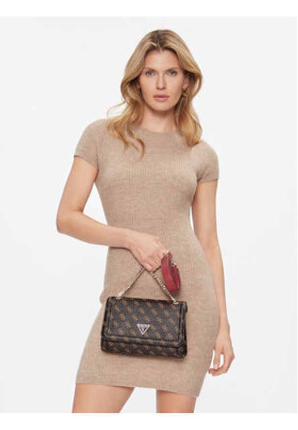 Guess Torebka Noelle (QL) HWQL78 79210 Brązowy. Kolor: brązowy. Materiał: skórzane