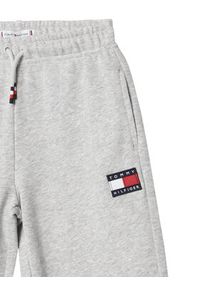 TOMMY HILFIGER - Tommy Hilfiger Spodnie dresowe KS0KS00715 Szary Regular Fit. Kolor: szary. Materiał: bawełna #3