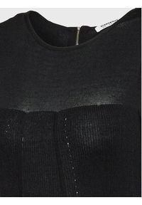 Glamorous Sukienka dzianinowa CK6708 Czarny Slim Fit. Kolor: czarny. Materiał: syntetyk, wiskoza