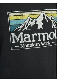 Marmot T-Shirt MMW Gradient M14823 Czarny Regular Fit. Kolor: czarny. Materiał: bawełna. Wzór: gradientowy #3