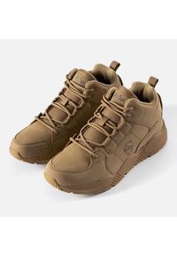 Brązowe sneakersy Lee Cooper LCJ-23-31-3067M. Nosek buta: okrągły. Kolor: brązowy. Materiał: guma #3