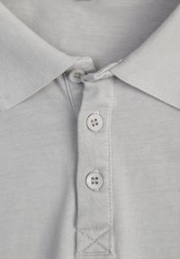 Born2be - Szara Gładka Koszulka Polo o Klasycznym Kroju Sinopea. Okazja: na co dzień, do pracy, na spotkanie biznesowe. Typ kołnierza: polo. Kolor: szary. Materiał: jeans. Wzór: gładki. Styl: klasyczny #3