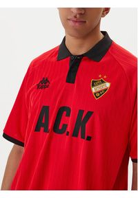 Kappa Koszulka techniczna Authentic Sloan 331Z4PW Czerwony Comfort Fit. Kolor: czerwony. Materiał: syntetyk #3