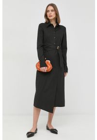 Weekend Max Mara torebka skórzana kolor pomarańczowy. Kolor: pomarańczowy. Materiał: skórzane #5