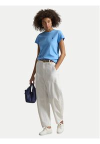 Polo Ralph Lauren T-Shirt 211B14605005 Błękitny Classic Fit. Typ kołnierza: polo. Kolor: niebieski. Materiał: bawełna #3