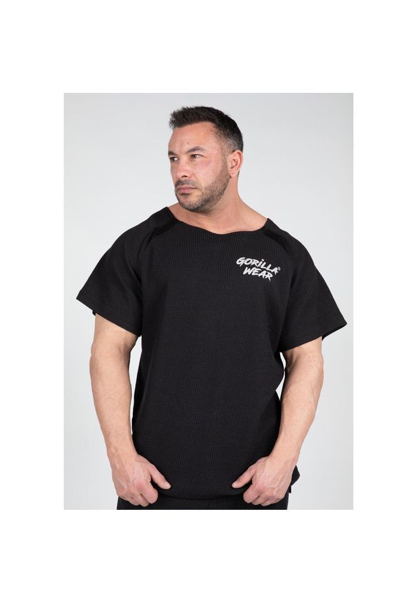GORILLA WEAR - Augustine Stary trening szkolny Top - Czarny. Kolor: czarny. Sport: fitness
