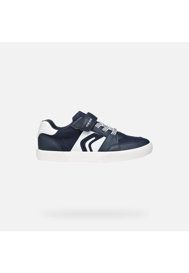 Geox - Buty GEOX J GISLI BOY Niebieski. Okazja: na co dzień. Kolor: niebieski, biały, wielokolorowy. Materiał: syntetyk, tkanina