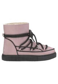 Buty Inuiki Full Leather Pastelle W 70202-088 różowe. Kolor: różowy. Materiał: skóra. Sezon: zima