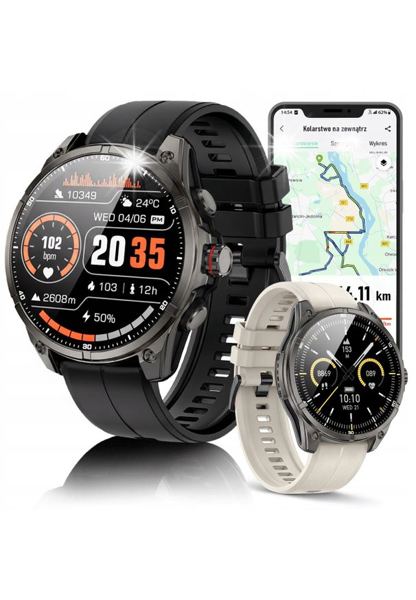 Smartwatch JG Smart Smartwatch Męski Zegarek Menu PL GPS Amoled Rozmowy Wodoodpony 5ATM 670mAh. Rodzaj zegarka: smartwatch