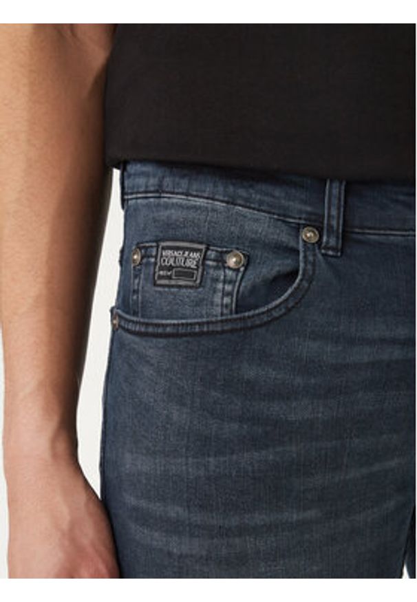 Versace Jeans Couture Jeansy 80GAB5S0 CDWAB Granatowy Slim Fit. Kolor: niebieski