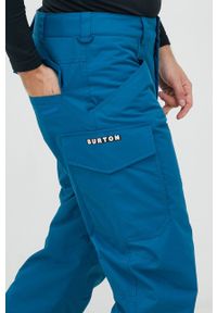 Burton spodnie Covert kolor turkusowy. Kolor: turkusowy. Materiał: syntetyk, skóra, materiał, włókno. Długość: długie. Sezon: zima #4