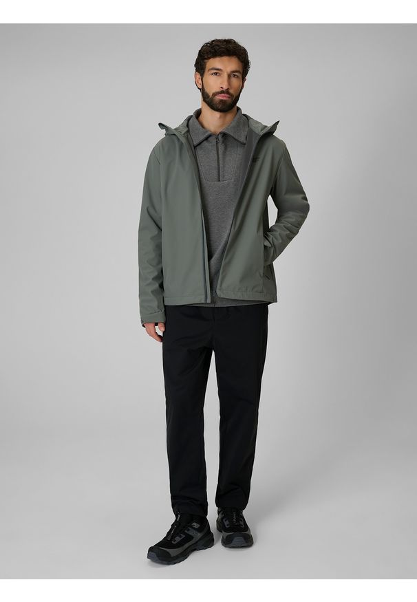 4f - 4F Kurtka softshell membrana 5000 męska - zielona 3XL. Kolor: zielony. Materiał: softshell